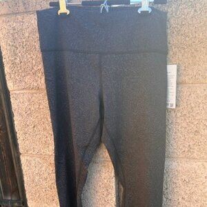 Lululemon Black Print Wunder Train HR Tight